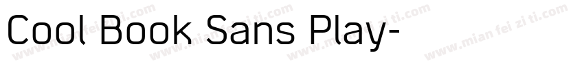 Cool Book Sans Play字体转换